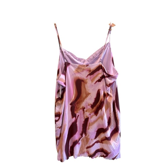 NWT BP.  Lace Cami Mesh Minidress - Tunic Purple Mineral Abstract Size 3X - Picture 10 of 13